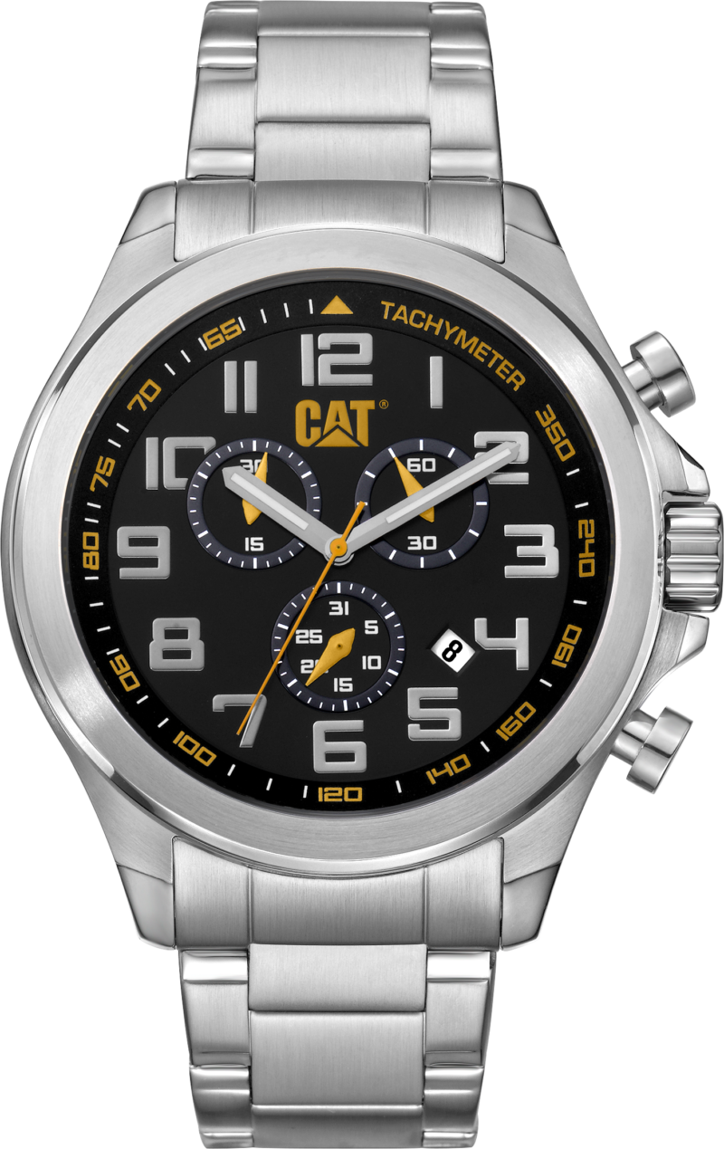 CAT: OPERATOR (SILVER - BLACK CHRONOGRAPH)