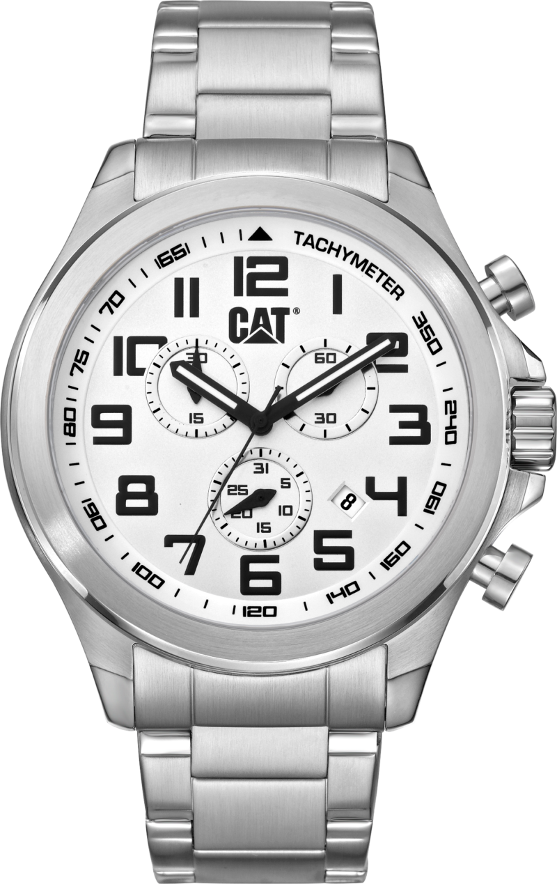 CAT: OPERATOR (SILVER - WHITE CHRONOGRAPH)